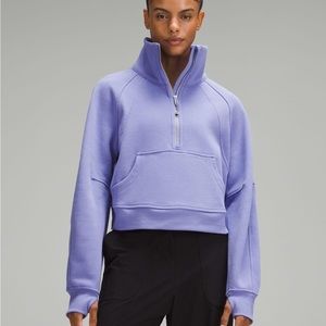 Lululemon scuba oversized funnel neck in dark lavender